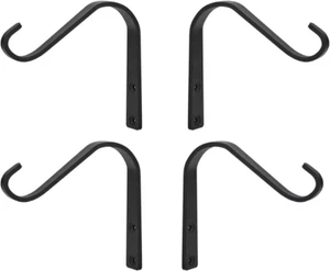 Plant Hooks 5 Inch, Rustic Cast Iron Wall Hooks for Hanging Plants Outside, Heav - Picture 1 of 7