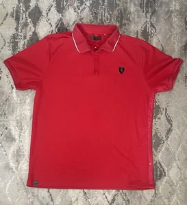 Scuderia Ferrari Men's Red Polo Size Large Official EU XL - Picture 1 of 13
