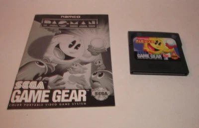 Pac-Man (Sega Game Gear, 1991) Original Game w/ Instruction Manual Booklet Book - Image 1 of 3