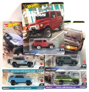 5 Car Premium Lot Hot Wheels Toyota 4Runner, Land Cruiser FJ43 Fj60 Fj Cruiser - Picture 1 of 6