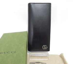 Authentic GUCCI GG Interlocking Leather bifold Long Wallet #40481 - Picture 1 of 20
