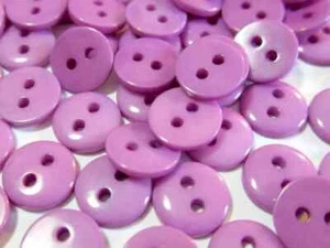 50 Knöpfe lila 9 mm Kunststoff Acryl - Bild 1 von 1