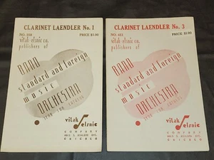 Band Orchestra-Music-Book-Sheets by-Clarinet Laendler No.1 No.3 by Vitak Elsnic - Picture 1 of 6