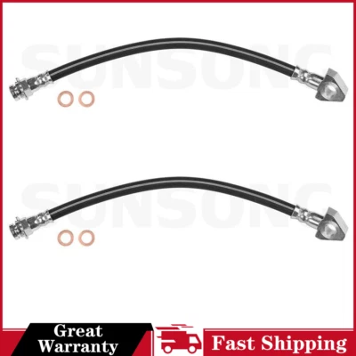 Para Chevrolet Corvette 1984 1985 1986 1987 2x manguera hidráulica freno Sunsong delantero Foto 1 de 4