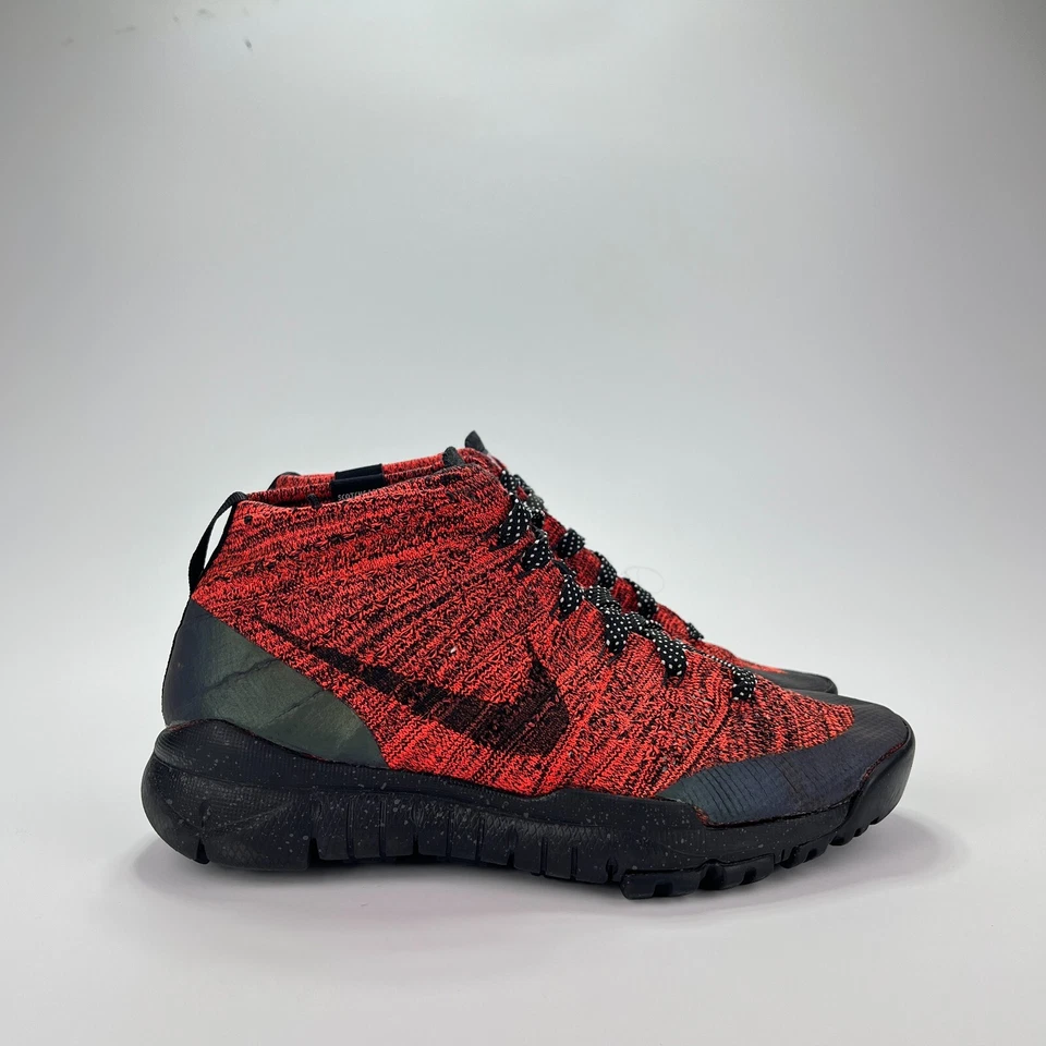 Nike Flyknit Trnr Chukka Fsb Bright Crimson Black Sequoia Shoes Women's Size 7.5 - Image 1 of 4