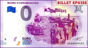 MUSEE D'ARROMANCHES / BILLET 0 € / NULL EURO-SCHEIN / UEAG 2018-1 - Picture 1 of 1