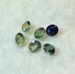 2.31 CTS, 6 PCS, AUSTRALIA PARTI SAPPHIRE, OVAL CUT, 4.5 X 3.5 MM, VVS/VS - Picture 1 of 4