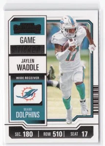 2023 Panini Contenders Jaylen Waddle #63 Game Ticket Bronze - Picture 1 of 2