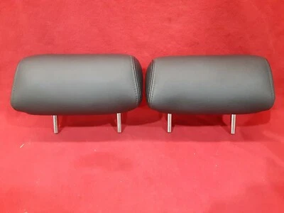 2004 - 2008 Nissan Maxima Leather Rear Left Right Headrest Set Black - Image 1 of 4