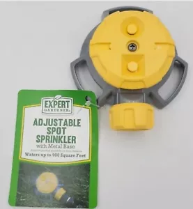 Expert Gardener Adjustable Spot Sprinkler w/ Metal Base Waters Up To 900 Sq Ft - Picture 1 of 3
