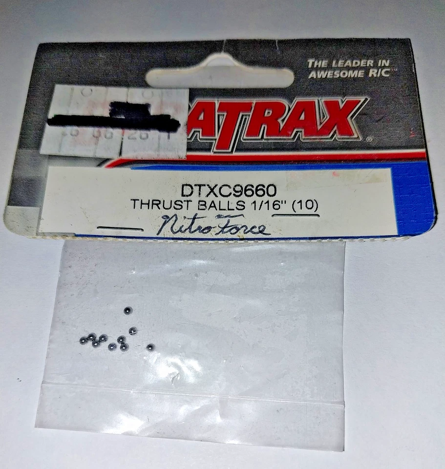 Duratrax RC DtXC9660 Thrust Balls 1/16" 10pcs - Image 1 of 1