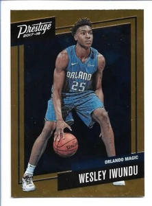 Wesley Iwundu 2017-18 Panini Prestige Micro Etch Orange Rookie #32 Magic RC - Bild 1 von 2
