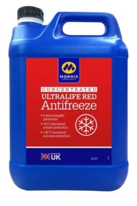 MORRIS Ultralife Red Antifreeze Coolant G12 Concentrated Longlife OAT Fluid - 5L - Picture 1 of 6