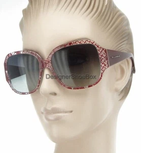 DOLCE & GABBANA D&G 4119 1897 8G 59 16 130 mm Red Plastic Womens Sunglasses - Picture 1 of 6