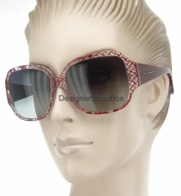 Gafas de sol para mujer Dolce & Gabbana D&G 4119 1897 8G 59 16 130 mm de plástico rojo  Foto 1 de 4
