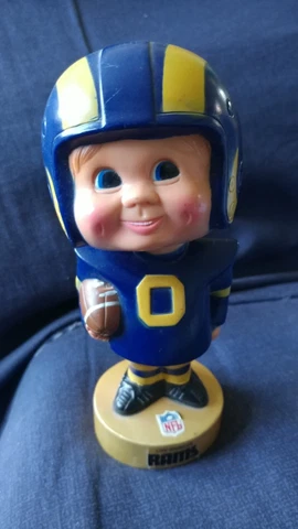 Vintage 1975 Los Angeles Rams Bobblehead Sports Specialties Corp Nodder Cover