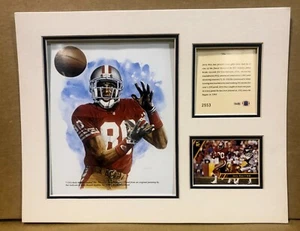 San Francisco 49ers Jerry Rice 1993 Football 11x14 MATTED Kelly Russell Print - Picture 1 of 1