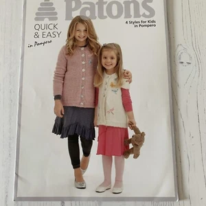 Patons Knitting Leaflet. 4 Styles For Children. Leaflet 3734 - Picture 1 of 7