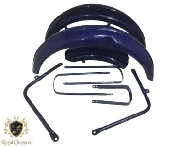 适合 BSA C10 C11 前后蓝色软垫套装钢带支架 — 第 1/4 张图片