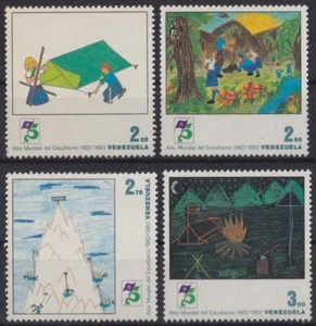 F-EX56855 VENEZUELA MNH 1983 BOYS SCOUT JAMBOREE YEAR OF SCOUTISM SCOUTING. - Picture 1 of 2