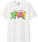 KAWS x UNIQLO T-Shirt ""mehrfarbiger Name"" SPRZ NY Grafik Kunst AUSVERKAUFT M weiß neu mit Etikett!