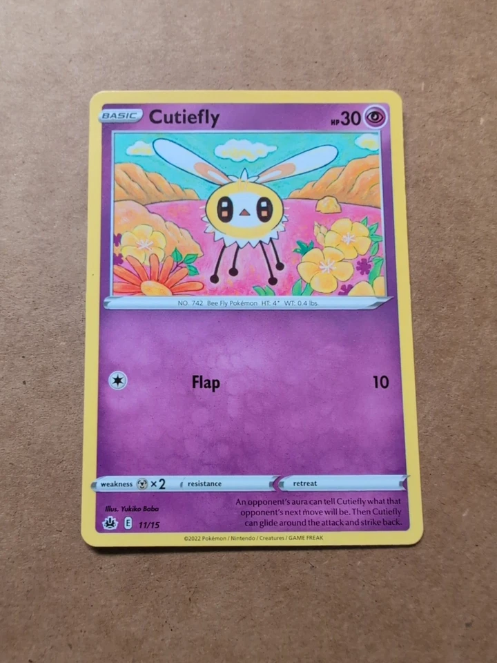 Pokemon TCG Cutiefly 11/15 McDonalds 2022 Promo Battle Match Card - Image 1 of 1