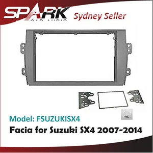 SP Facia Kit Fascia Panel Plate Dash Surround Trim 2DIN for Suzuki Sx4 2007-2014 - Picture 1 of 1