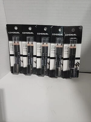 Lot of 5 Covergirl Easy Breezy Brow Fill + Define Pencil 2-Packs 500 Black - Image 1 of 4