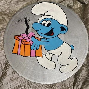 Handbemalte Vinyl Schallplatte. Unikat. Jokey Schlumpf - Bild 1 von 4