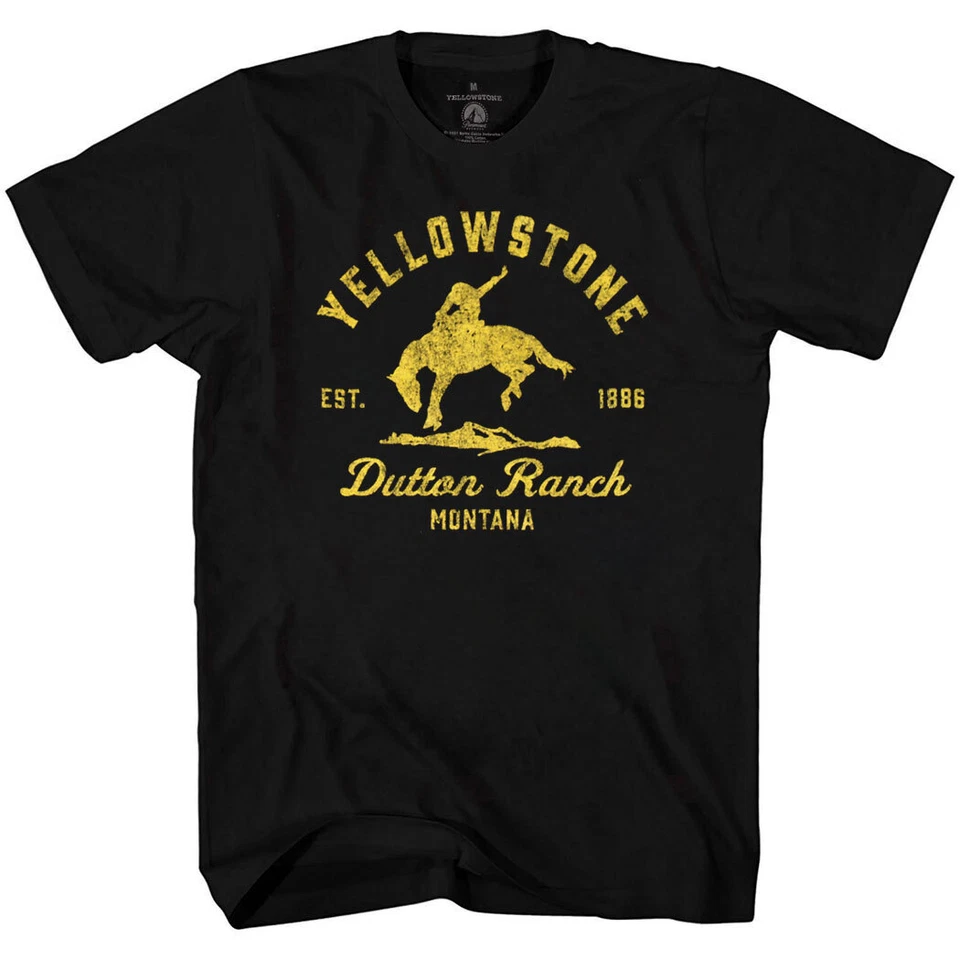Yellowstone TV Show Dutton Ranch Bucking Bronco T-Shirt - Image 1 of 1