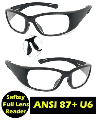 Gafas de seguridad de lectura envolventes con lentes completas ANSI Z87+ U6 de +1,00 a +3,00 Foto 1 de 4