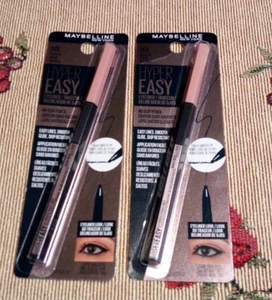 Lot of 2 Maybelline New York Hyper Easy No Slip Pencil Eyeliner Makeup Black 001 - Picture 1 of 4