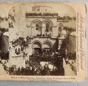 Underwood & Underwood — stéréoscopie — Jérusalem - L'Église du Saint-Sépulcre. - Foto 1 di 3