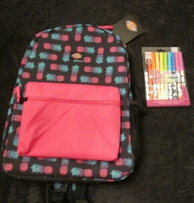 NWT Dickies Children/Teen/Women Pineapple Work/School Backpack Bookbag+Bonus - Image 1 of 4