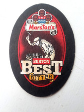 Vintage MARSTON'S - Burton Best Bitter ... Cat No'352 Beer mat / Coaster