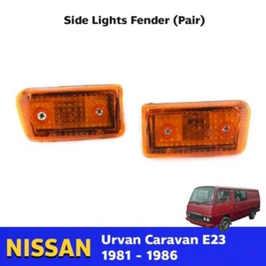 Pair Side Lights Fender Fits Nissan Homy Urvan Datsun E23 Caravan 1981-86 E06 - Picture 1 of 6