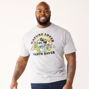 Disney's Mickey & Minnie Men's Big & Tall Size 3XB Nature Lover Earth Saver Tee - Picture 1 of 7