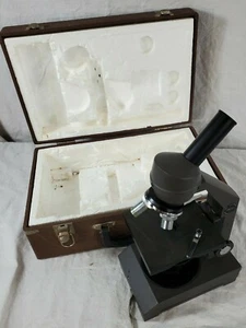Swift Instruments Model MA2201 Monocular Microscope 10x 40x 100x Objectives - Picture 1 of 12