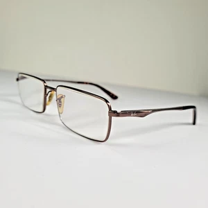 Ray-Ban RB8677 1107 Titanium Brown Eyeglasses Frames 52-17-140 Men's Authentic - Picture 1 of 12
