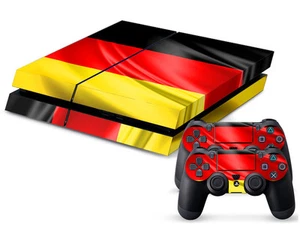 Sony PS4 Playstation 4 skin design sticker protective film set-Germany 3 motif - Picture 1 of 2