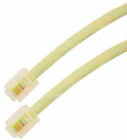 50ft RJ11 Modular 6P4C 4wire Phone/Telephone Line Flat Cord/Cable/Wire IVORY,IV