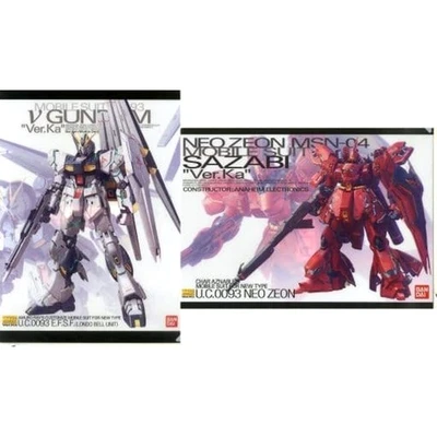 Mobile Suit Gundam Nu Gundam Ver.Ka Sazabi Ver.Ka MG Ichiban Kuji Gunpla Ver... - Bild 1 von 4