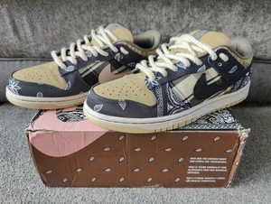 Nike SB Dunk Low Pro TS Catus Jack Black/Beige Uk9 Smart Casual Used PLZ READ !! - Picture 1 of 10