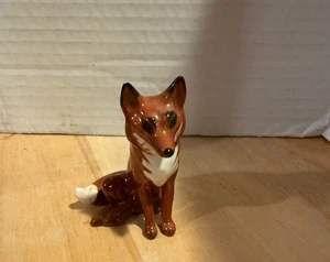 Beswick England sitzender Fuchs Porzellan Figur 3" hoch x 2" breit TOP - Bild 1 von 6