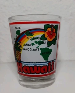 HAWAII SOUVENIR SHOT GLASS DOUBLE SIDED - Picture 1 of 2