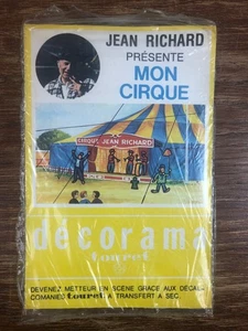 Decorama TOURET Décalcomanies Années 70 JEAN RICHARD MON CIRQUE - Picture 1 of 2