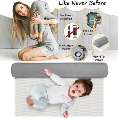 Bed Rail Bumpers Toddlers Non-Slip Machine Travel Washable Cover - Image 1 of 4