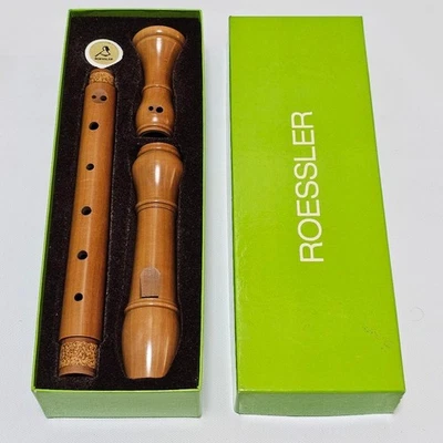 Grabadora de madera Roessler 18 usada, longitud aprox 18, Alemania Occidental AAB Foto 1 de 4