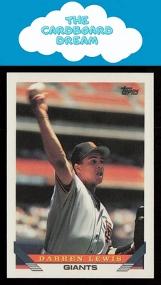 Darren Lewis 1993 Topps #176 San Francisco Giants Baseball Card - Image 1 of 2