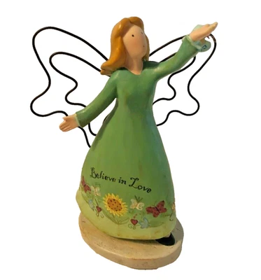 Figura de ángel Russ Berrie & Co. Country Gatherings “Believe in Love” Foto 1 de 4